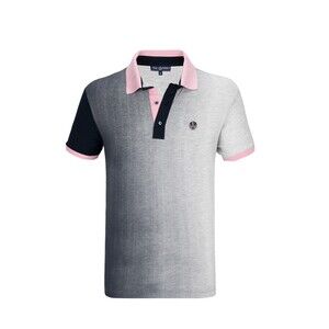 Paul Parker Mens Golf Polo Shirt Size L Cotton Short Sleeve Ombré Color EUC